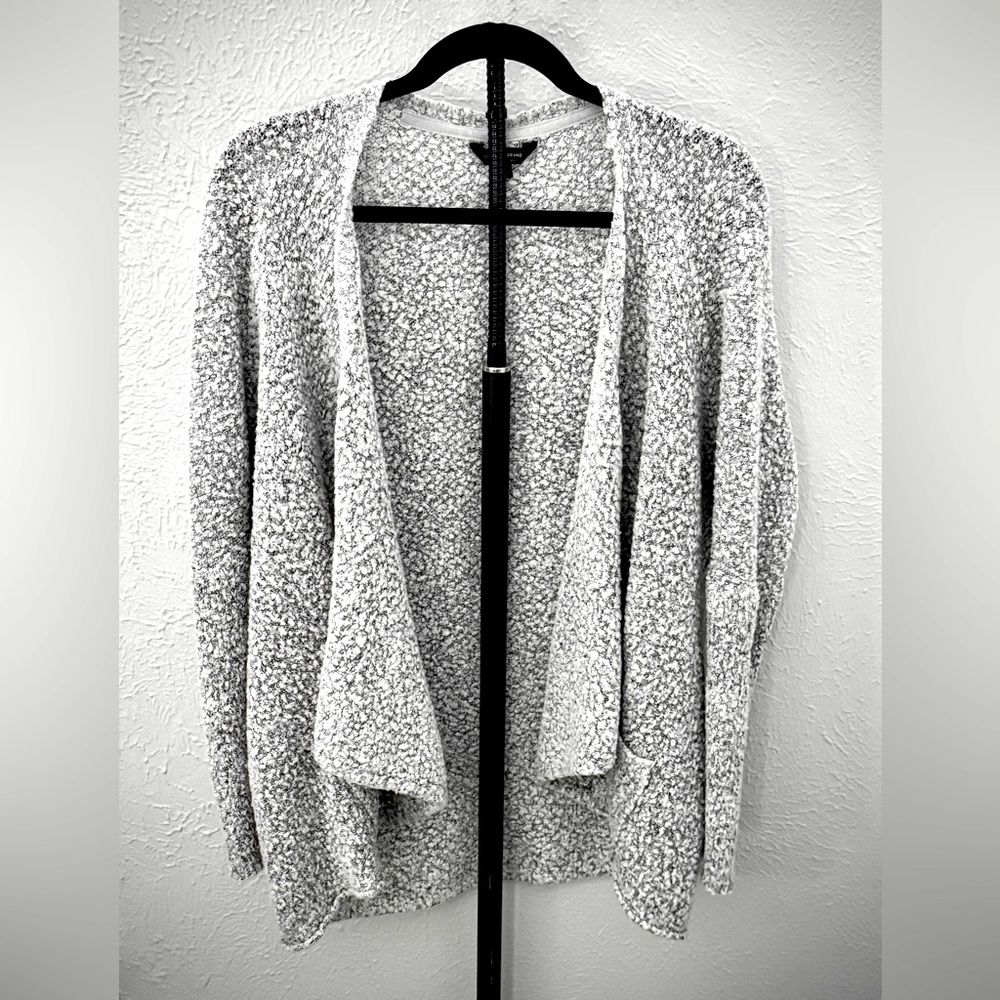 Lucky Brand Textured Gray Cardigan